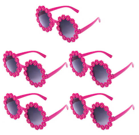 Ceeprints 5PCS Daisy Flower Sunglasses – Fun Party Photo Props